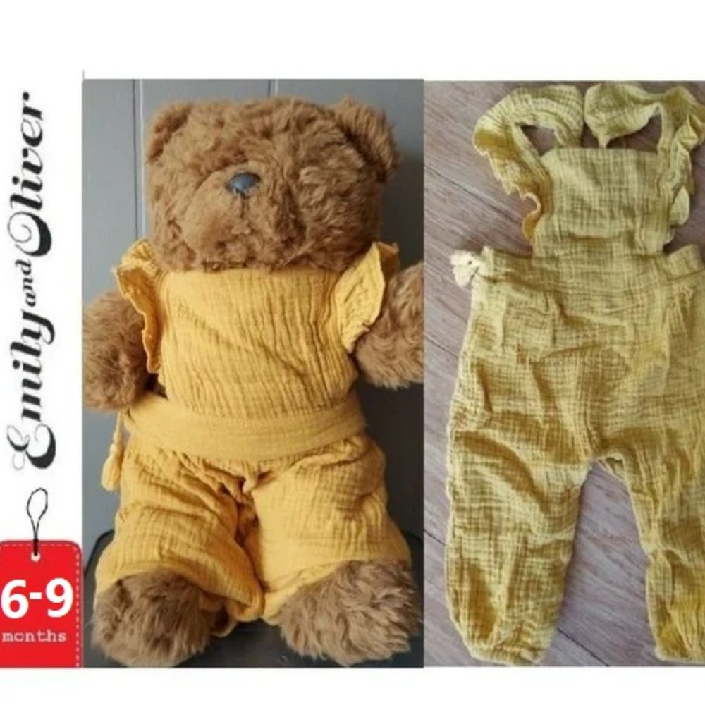⭐️ 5/$30 Emily & Oliver jumper,  6-9  months, marigold yellow